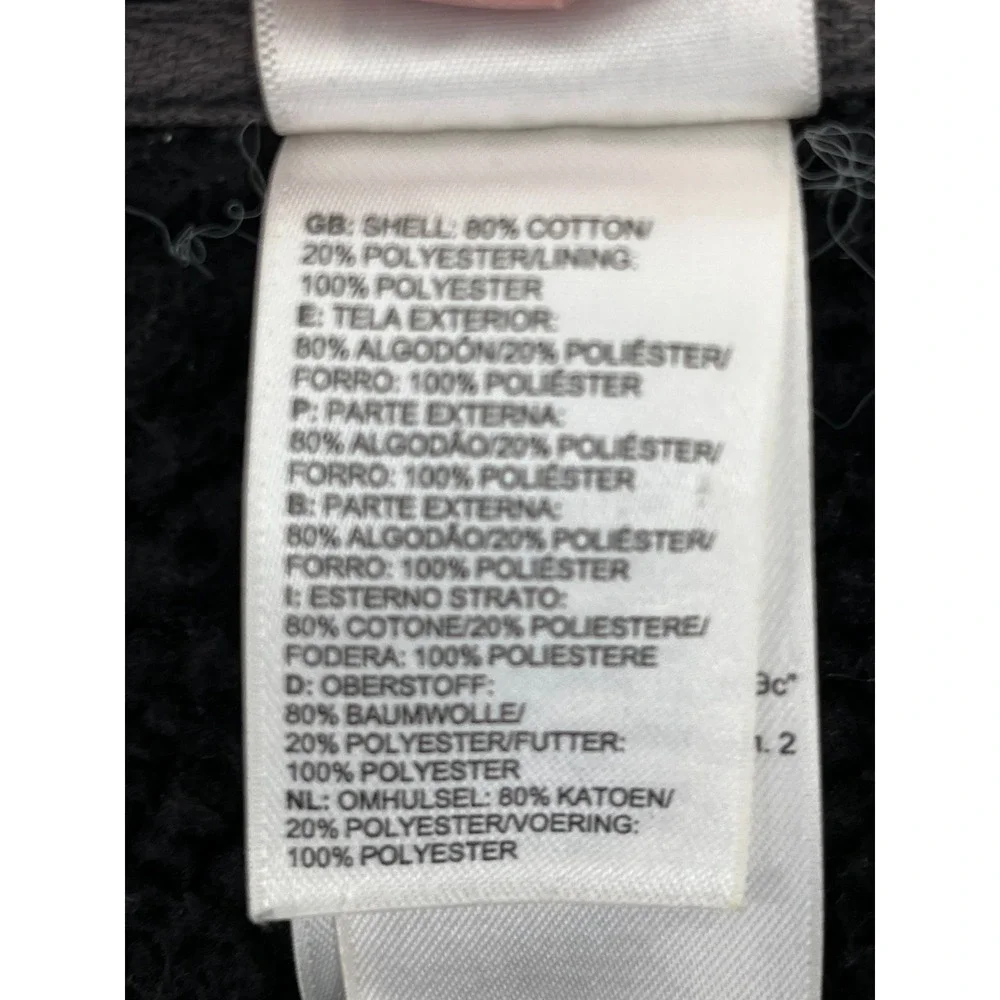 The North Face‎ Mens Sherpa Lined Full Zip Hoodie Gray Horizontal Stitch XL